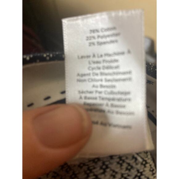 Talbots New Port Dress Pants Bluish Gray with Matrix Dot Pattern‎ Size 12 - Picture 4 of 8